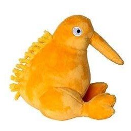 Hračka pes PLUSH plyš,pískací,oranžová 16cm Kiwi