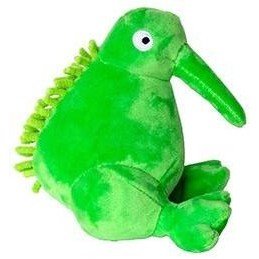 Hračka pes PLUSH plyš,pískací,zelená 16cm Kiwi