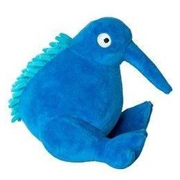 Hračka pes PLUSH plyš,pískací,modrá 16cm Kiwi