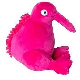 Hračka pes PLUSH plyš,pískací,růžová 16cm Kiwi