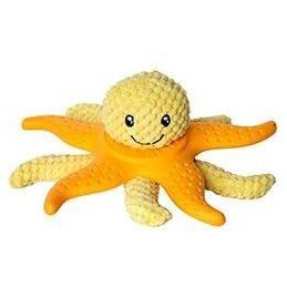 Hračka pes OCTOPUS & STARFISH plyš,TPR oranž.27cm Kiwi