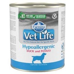 Vet Life Natural Dog konz. Hypoaller Duck&Potato 300g