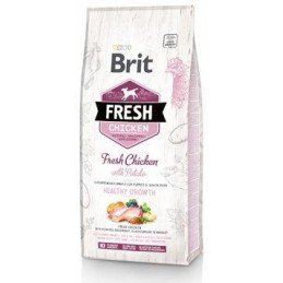 Brit Fresh Dog Chicken&Potato Puppy Healthy Growth12kg