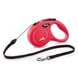Vodítko FLEXI Classic NEW S lanko 5m/12kg červená