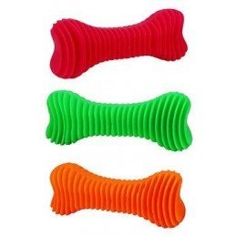 Hračka pes Kost Dentální  žebrovaná plovací 18cm SP