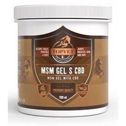 MSM gel s CBD pro koně TOPVET 500ml