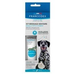 Francodex Dental Kit zubní pasta 70g+kartáček pro psy