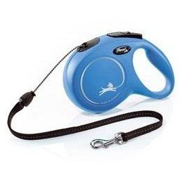 Vodítko FLEXI Classic NEW M lanko 8m/20kg modrá
