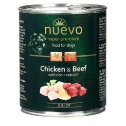 Nuevo pes junior kuřecí a hovězí konz. 800g