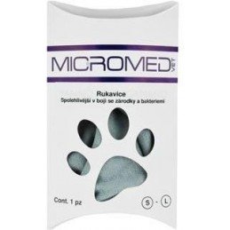 Rukavice VET MICROMED ošetřující, čístící S