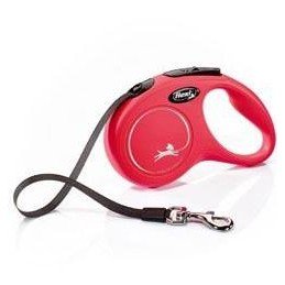 Vodítko FLEXI Classic NEW S pásek 5m/15kg červená