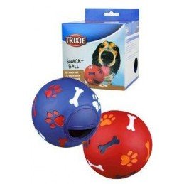 Hračka pes Míč na pamls. pro středního psa 11cm TR 1ks