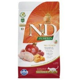 N&D Pumpkin CAT Neutered Quail & Pomegranate 1,5kg