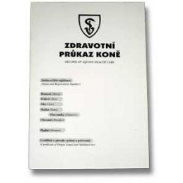 Zdravotní průkaz pro koně (nový vzor) 1ks