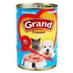 GRAND konz. štěně,kočka Delikates mas.směs 405g