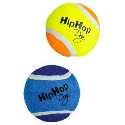 Hračka pes Tenisový míč plněný,plovoucí 6,5cm HipHop