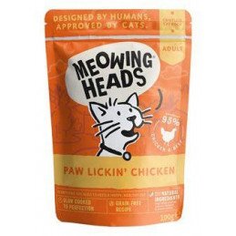 MEOWING HEADS Paw Lickin’ Chicken kapsička 100g