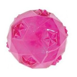 Hračka pes míček TPR POP BALL 6cm růžová Zolux