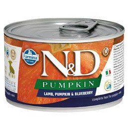 N&D DOG PUMPKIN Puppy Lamb & Blueberry Mini 140g