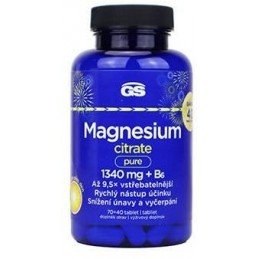 GS Magnesium citrate pure 1340mg+B6 70+40tbl VÁNOČNÍ