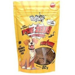 Tuf Tuf Dog Želé kostky s hovězím masem 80g