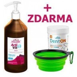 VITAR ArtiVit Sirup 1000ml+DentON100g+cestovní miska