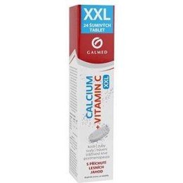 Calcium 300mg+vitamin C šumivý eff tbl 24 Galmed