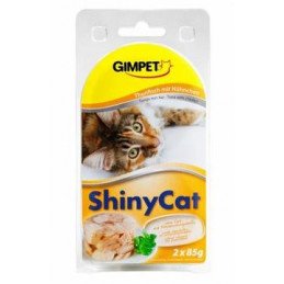 Gimpet kočka konz. ShinyCat tuňak/kuře 2x70g