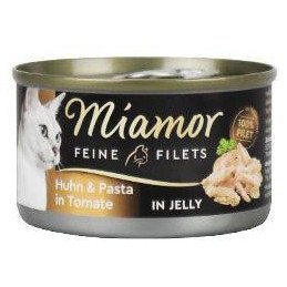 Miamor Cat Filet konzerva kuře+těstoviny v želé 100g