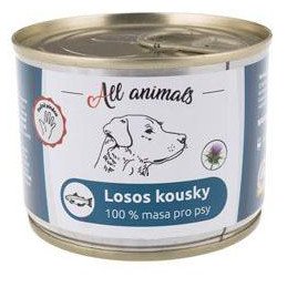 All Animals DOG losos kousky 200g