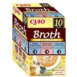 Churu Cat BOX Broth Chic.Tun&Chic.Salm&Chic.Scal10x40g