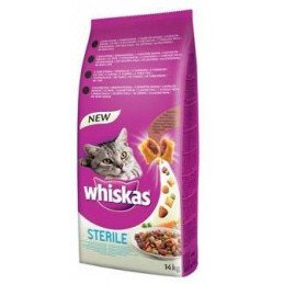 Whiskas Dry s kuřecím masem - STERILE 14kg