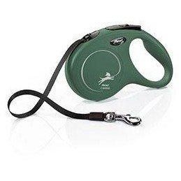 Vodítko FLEXI Classic New M pásek 5m/25kg olivová