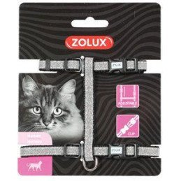 Postroj kočka SHINY nylon černý Zolux