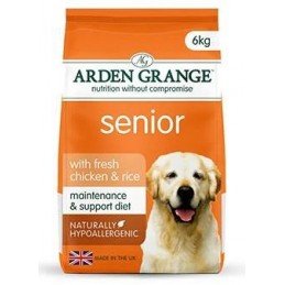 Arden Grange Dog Senior with fresh Chicken&Rice 6kg