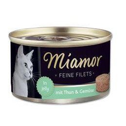 Miamor Cat Filet konzerva tuňák+zelenina v želé 100g