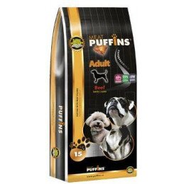 Puffins Dog Adult Beef 15kg