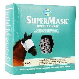 FARNAM Supermask II bez uší vel. FOAL/PONNY šedo-černá
