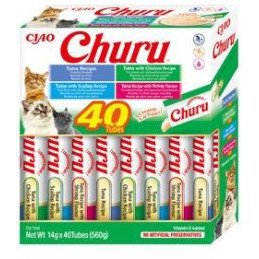 Churu Cat BOX Tuna Seafood Variety 40x40g