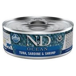 N&D CAT OCEAN Adult Tuna & Sardine & Shrimps 70g