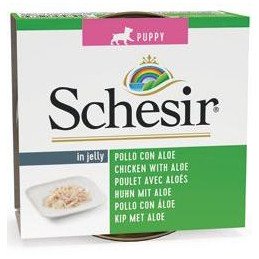 Schesir Dog konz. Puppy kuře/aloe 150G