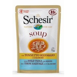 Schesir Cat kapsa Adult Soup tuňák/oliheň 85g