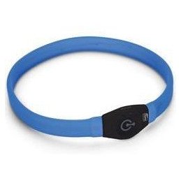 Obojek Visio Light LED USB nabíjecí modrý 65cm KAR