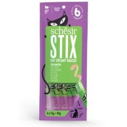 Schesir Cat pochoutka Stix Liquid Snack kachna 6x15g