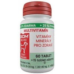 Giom S pes Multivitamín 60 tbl+25% zdarma