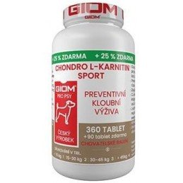 Giom S pes Chondro L-karnitin SPORT 360 tbl+25% zdarma