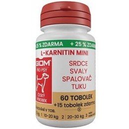 Giom S pes L-karnitin Aktiv 60 MINI tbl+25% zdarma