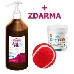 VITAR ArtiVit Sirup 1000ml+DentON100g+aportovací míček