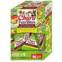 Churu Dog BOX Fun Bites Chicken wraps Chick&Pumpk8x12g