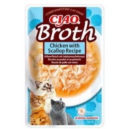 Churu Cat CIAO Broth Chicken with Scallop Recipe 40g